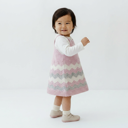Ensemble salopette Princesse tricoté