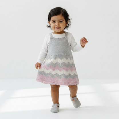 Ensemble salopette Princesse tricoté