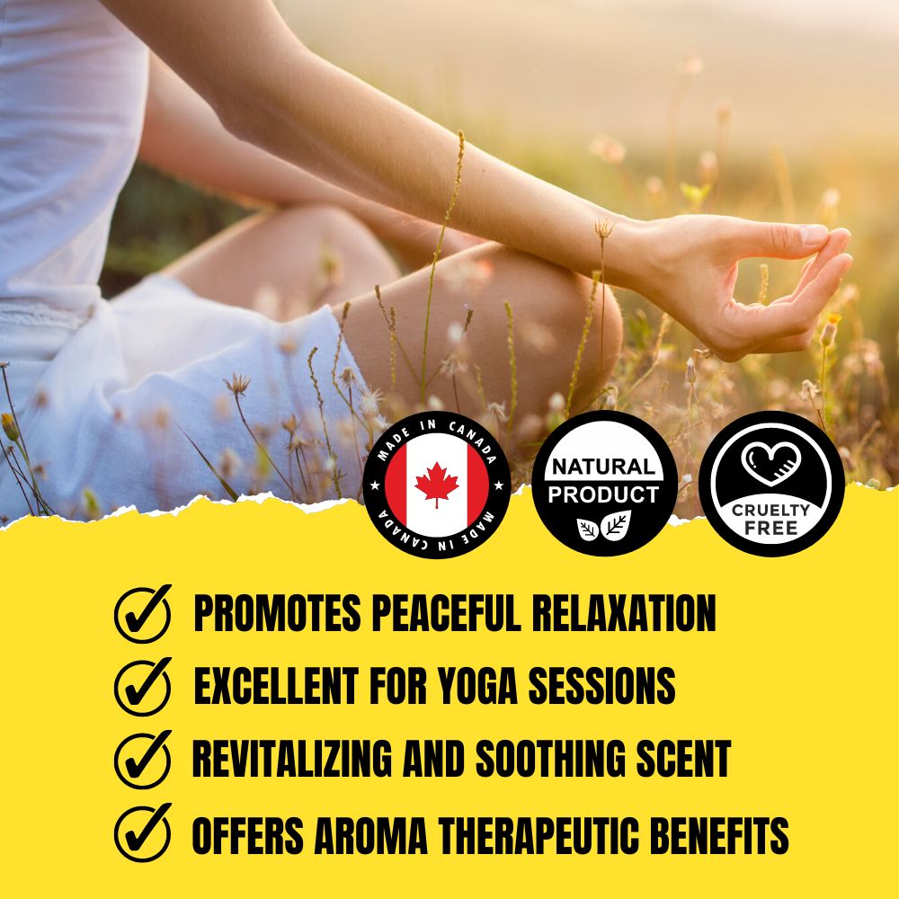 Roll-on aux huiles essentielles apaisantes (10ml) – Bois de rose, Bergamote & Ylang Ylang | Aromathérapie calmante contre le stress et l'anxiété