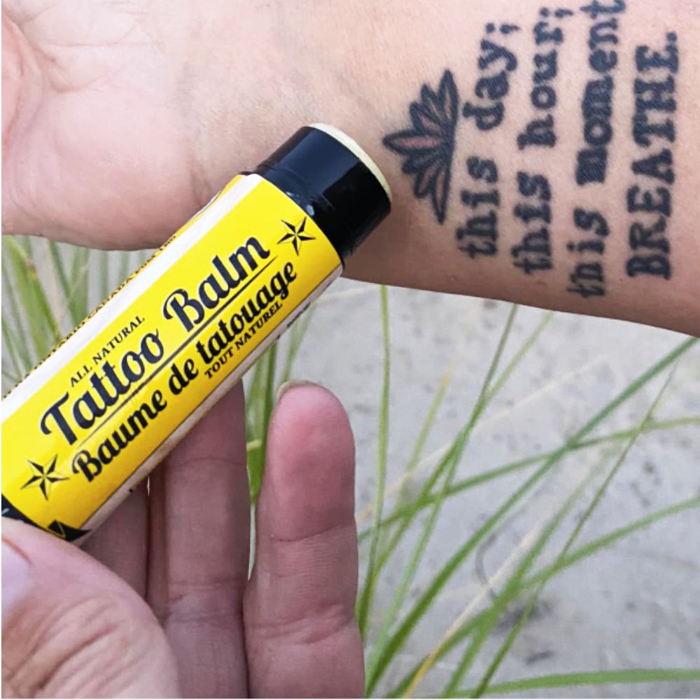 Baume Peau Sèche & Tatouage (15g) – Lavande & Camomille | Baume Apaisant pour Tatouages, Peau Sèche & Eczéma