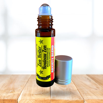 Roll-on aux huiles essentielles apaisantes (10ml) – Bois de rose, Bergamote & Ylang Ylang | Aromathérapie calmante contre le stress et l'anxiété