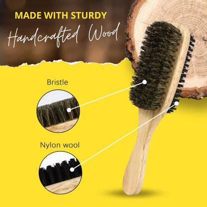 Brosse à Barbe SoulStroker Premium – Brosse de Toilettage à Double Poil pour le Coiffage et le Conditionnement