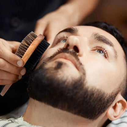 Brosse à Barbe SoulStroker Premium – Brosse de Toilettage à Double Poil pour le Coiffage et le Conditionnement