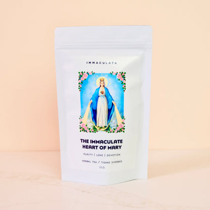 LE CŒUR IMMACULÉ DE MARIE // rose + basilic sacré