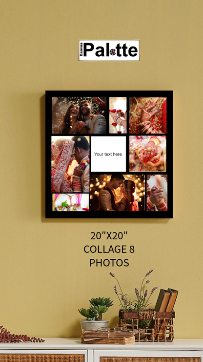 Toile Photo Carrée Collage 20″X20″ 8 Blocs