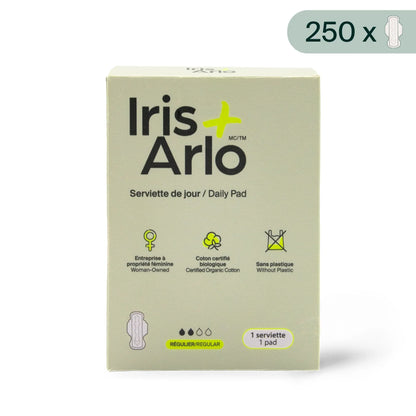 Serviettes régulières 100 % coton biologique