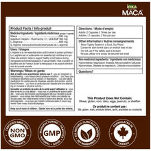 Inka Wild Peru MACA BLACK 4X w L-ARGININE, 90 VCaps