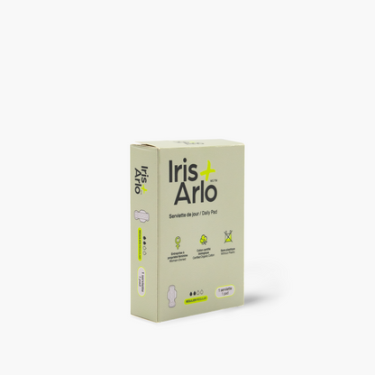 Boîte individuelle de serviettes hygiéniques régulières 100 % coton biologique - Vrac (250)