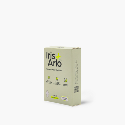 Boîte individuelle de serviettes hygiéniques régulières 100 % coton biologique - Vrac (250)