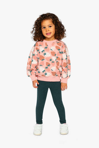 Sweatshirt Pink Strawberry Print