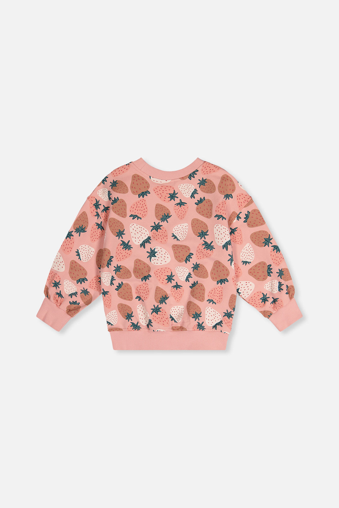 Sweatshirt Pink Strawberry Print