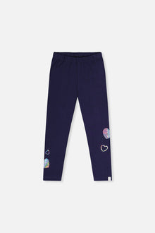 Organic Cotton Leggings Dark Blue