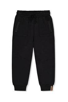 Fleece Sweatpants With Pockets Black