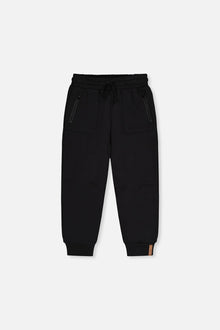 Fleece Sweatpants With Pockets Black