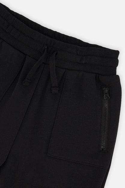 Fleece Sweatpants With Pockets Black
