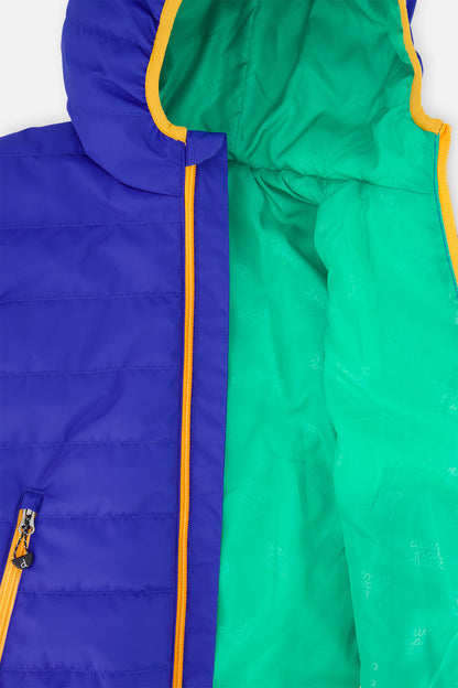 Quilted Mid-Season Jacket Royal Blue