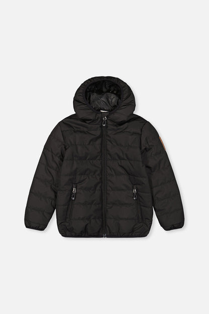 Insulating Quilted Mid-Season Jacket Black