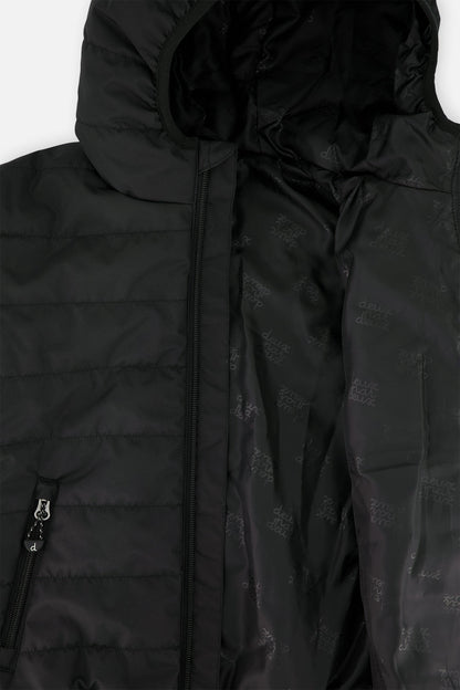 Insulating Quilted Mid-Season Jacket Black