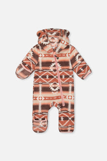 Baby Mid-Season Plush One-Piece Outerwear Aztec Pink