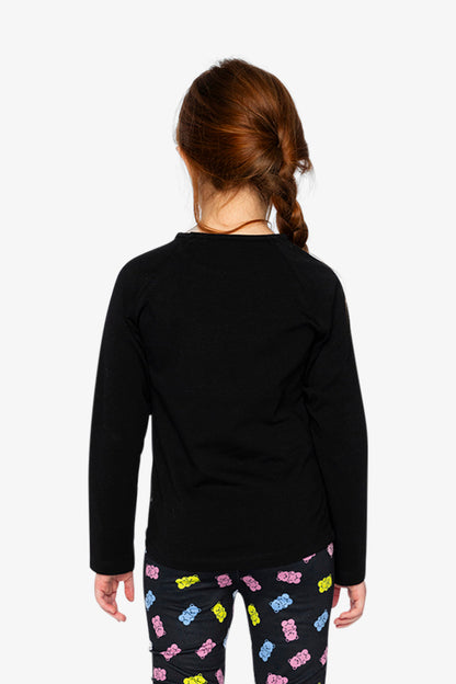 Raglan Organic Cotton T-Shirt Black