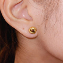 JATANI (Small) Gold: Love Knot Stud Earrings – Timeless Symbol of Eternal Love & Elegant Jewelry Gift