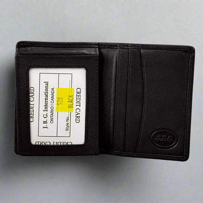 Portefeuille en cuir repliable JBG International pour homme
