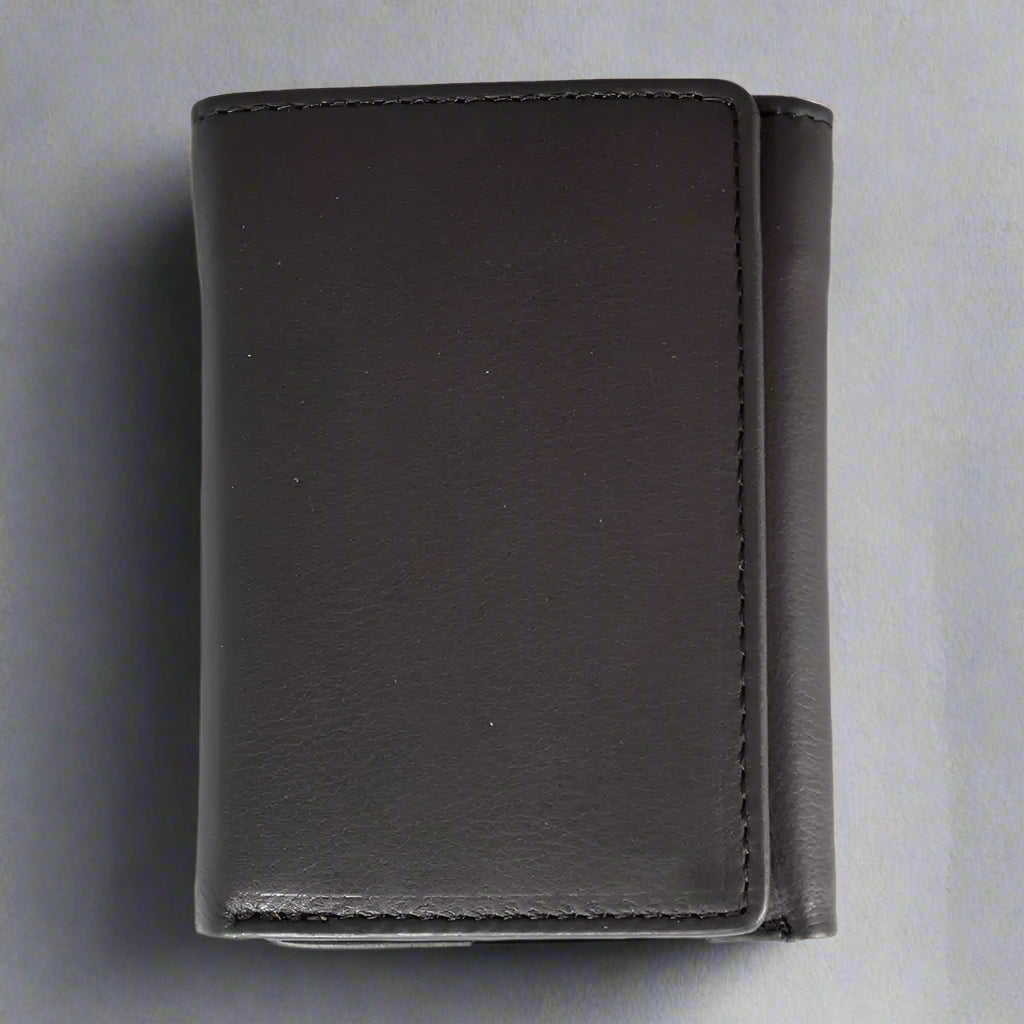 Portefeuille en cuir à trois volets JBG International pour homme
