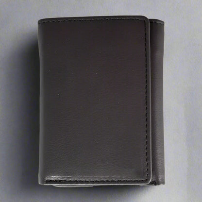 Portefeuille en cuir à trois volets JBG International pour homme
