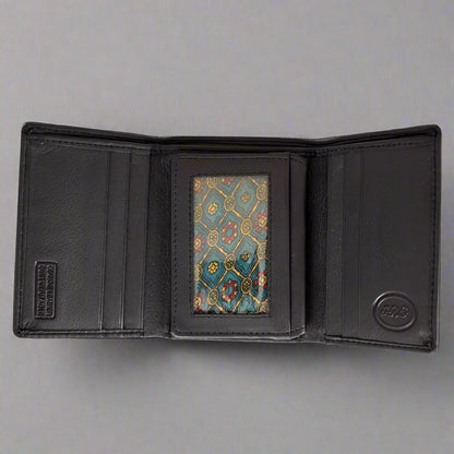 Portefeuille en cuir à trois volets JBG International pour homme