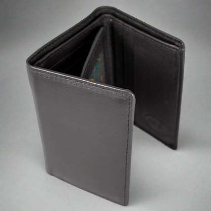 Portefeuille en cuir à trois volets JBG International pour homme