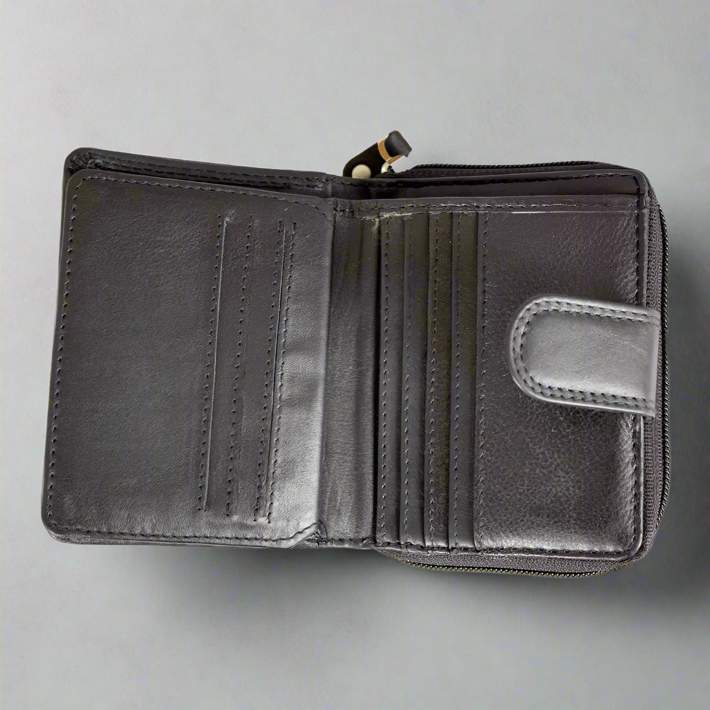 JBG International Women's Small RFID Leather Wallet