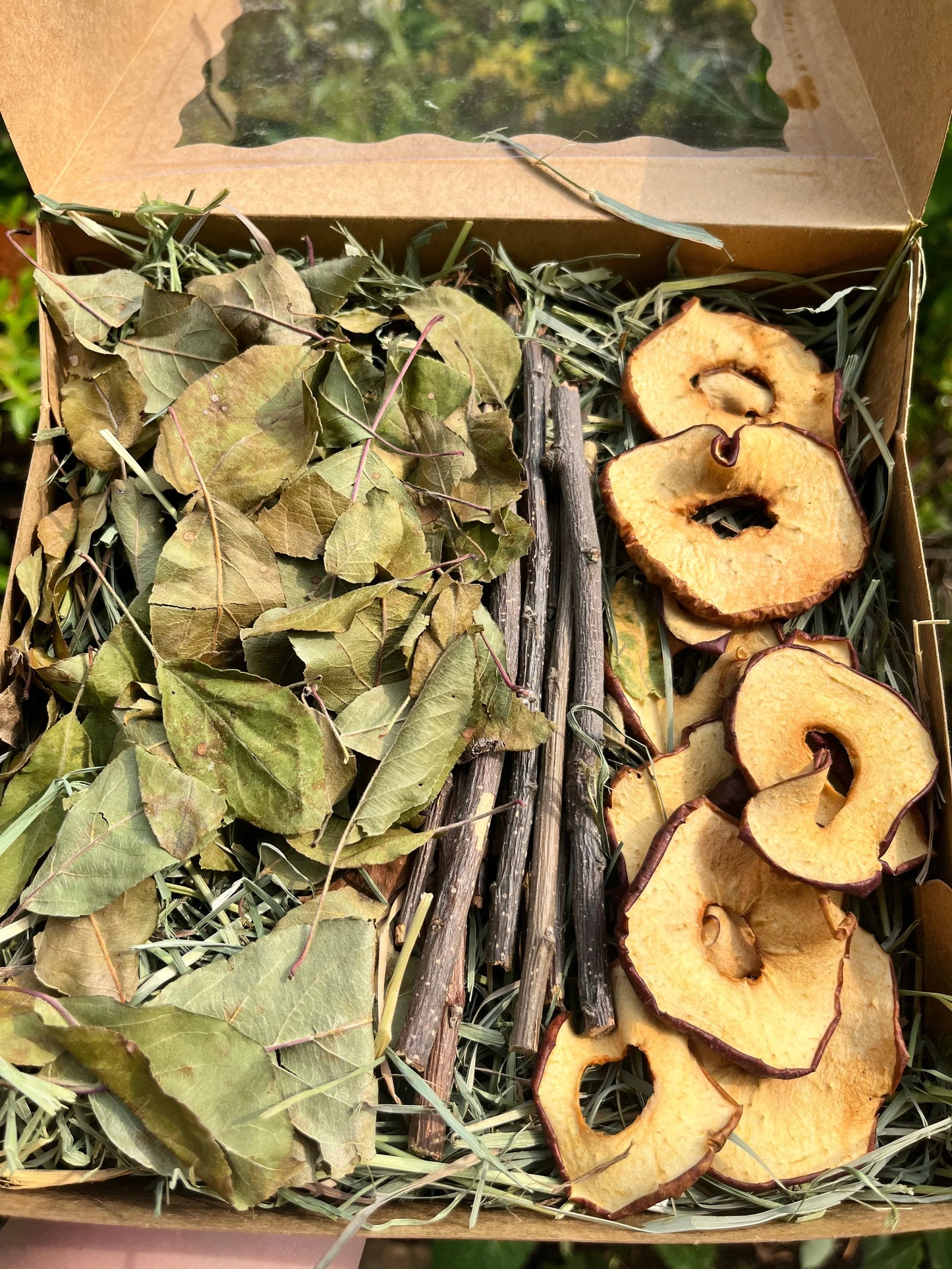 Boîte de recherche de nourriture verger de pommes