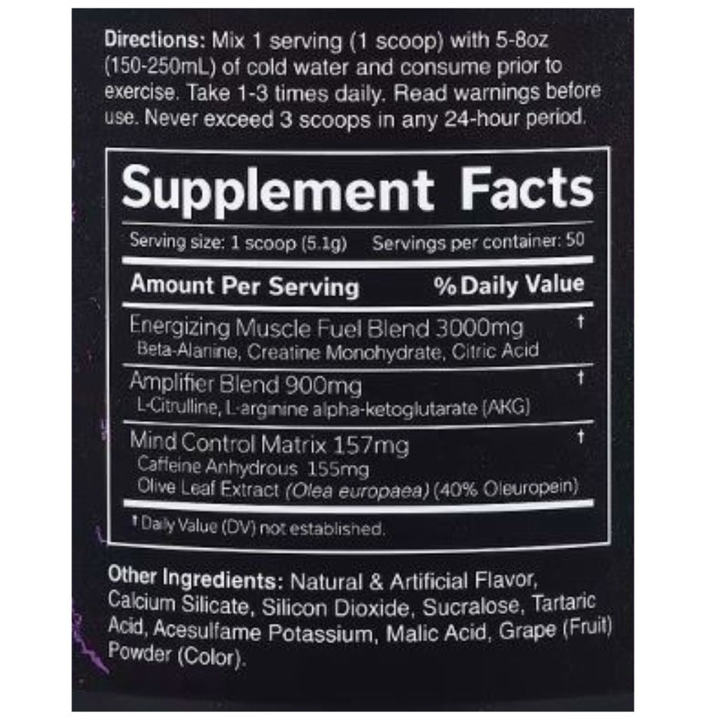 JNX Sports THE CURSE PRE-WORKOUT, 30 Servings