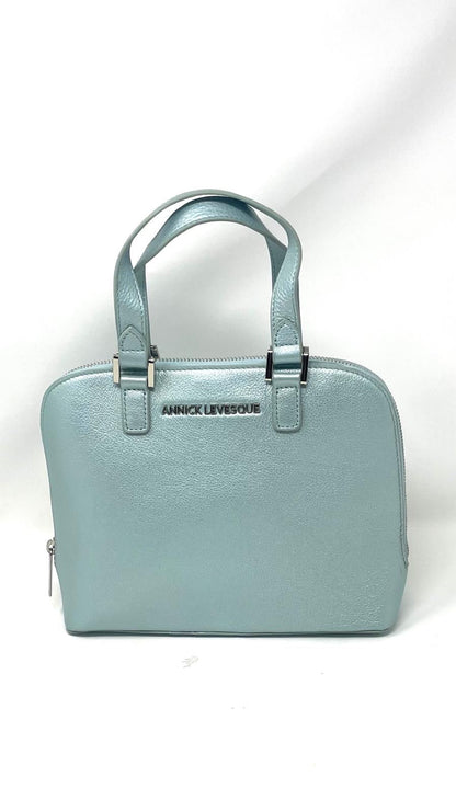 Justine, sac à main en cuir Bleu Céleste