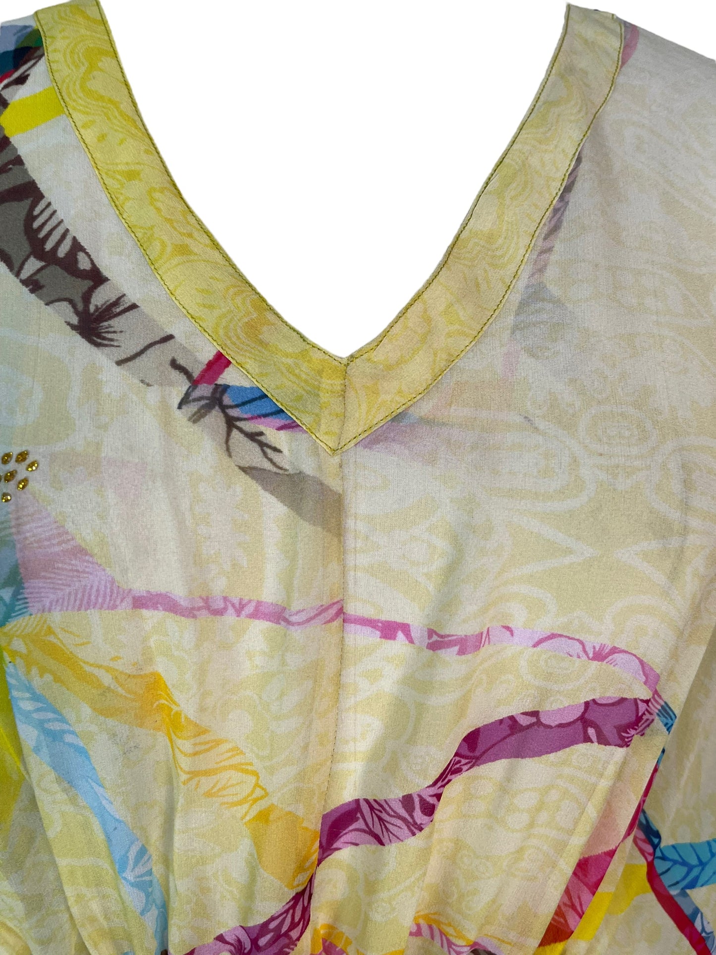 PRG6362 Kaftan long pur coton Avatar transparent