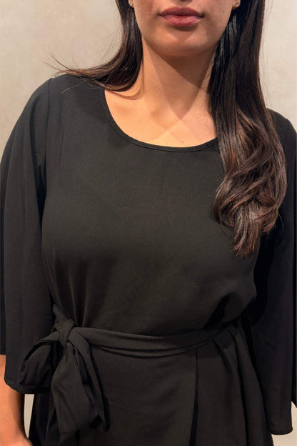Robe Jennifer ceinturée unie