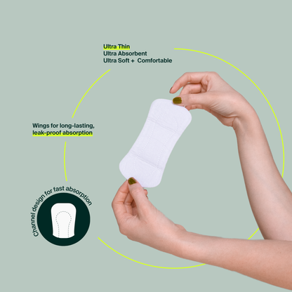 Bulk (80) - 100% Organic Cotton Pantyliners - Resealable Bag