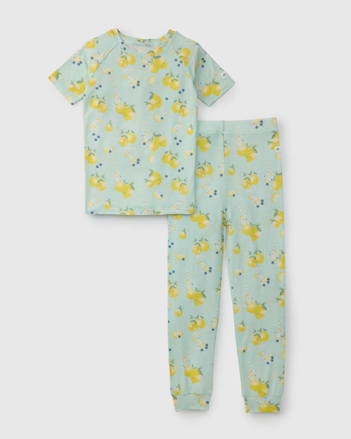 Short Sleeve Long Pants Summer Pajama Set TENCEL™ - Lemon Squeezy