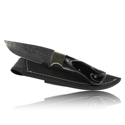 Couteau Ginza Steel Kaito Skinner – Lame damas de 10 cm + étui