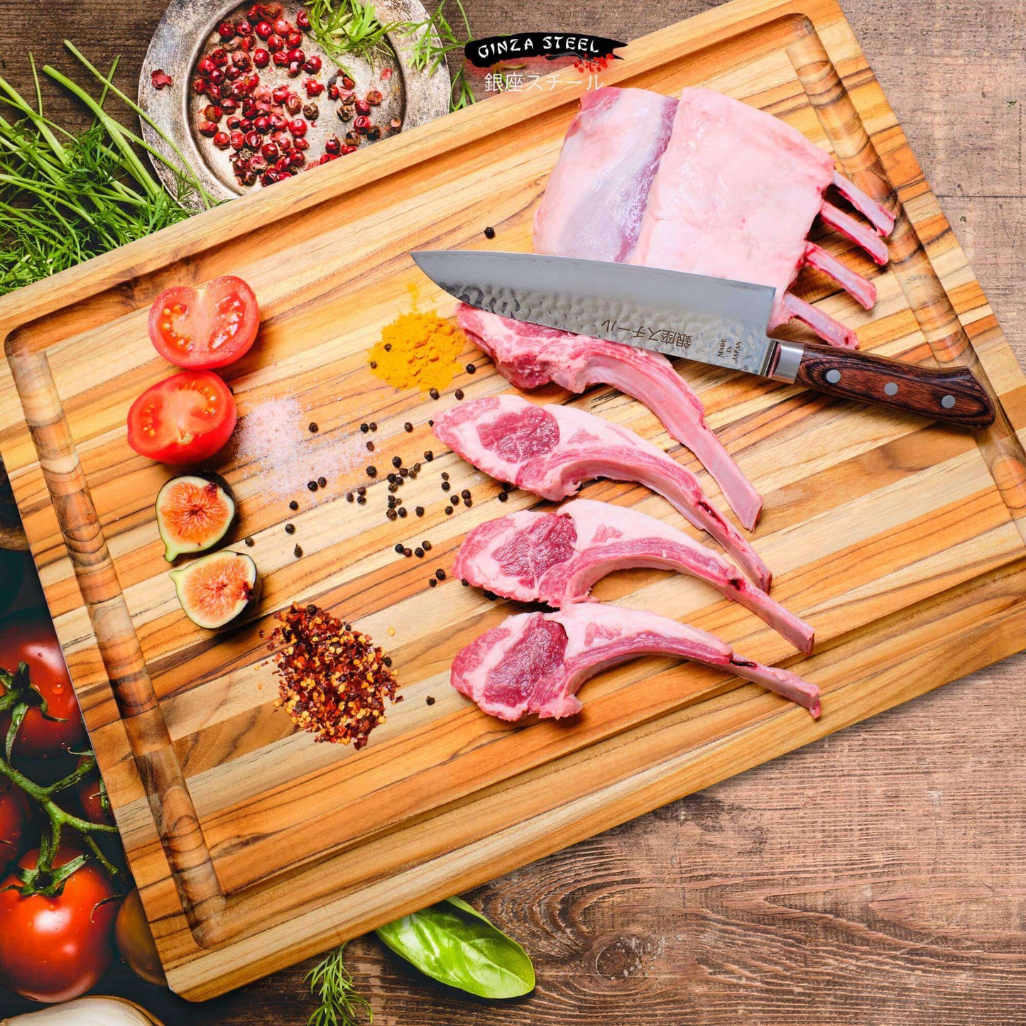 Couteau Santoku 180mm KASUMI 180 Damas VG10-MB