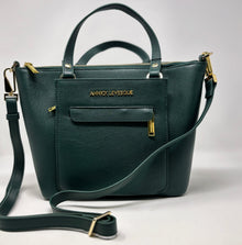 Sac à Main en cuir véritable Dark Green | Lina