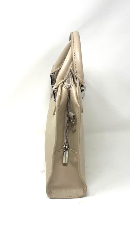 Sac à main en cuir beige | Petit Kathy