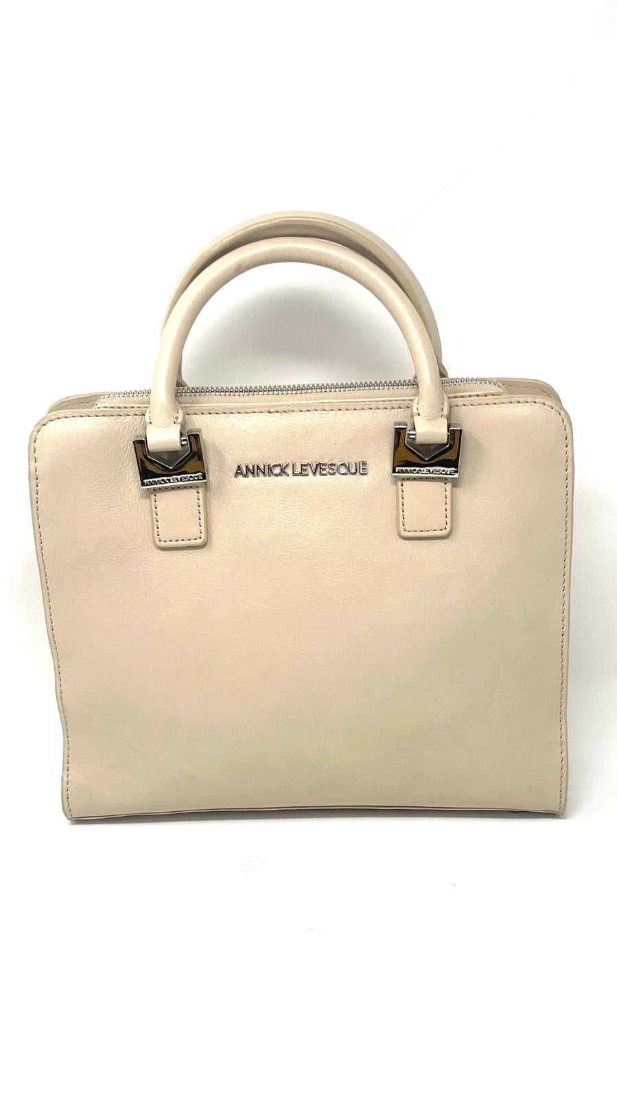 Sac à main en cuir beige | Petit Kathy