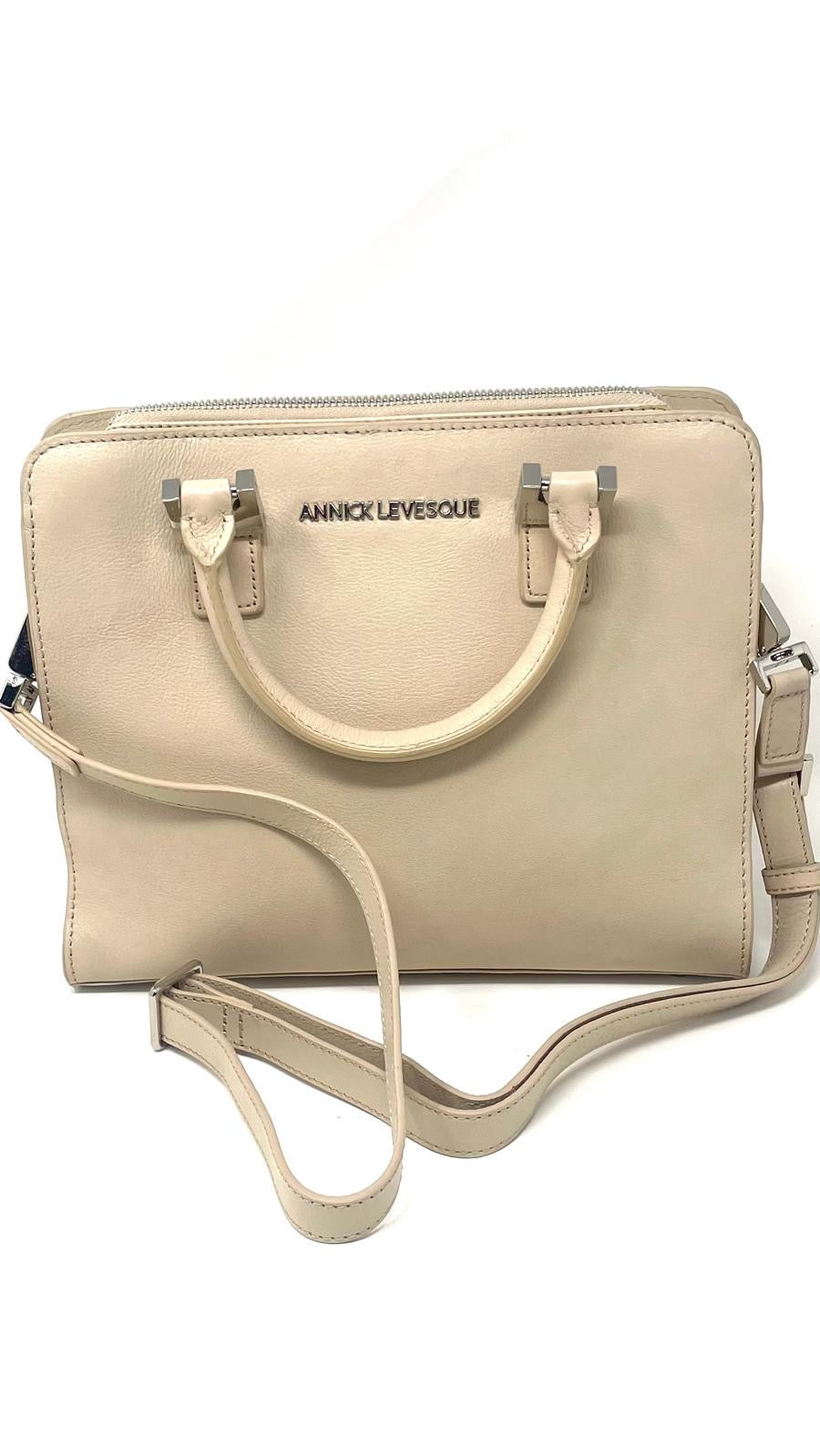 Sac à main en cuir beige | Petit Kathy