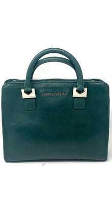 Sac à main en cuir vert foncé | Petit Kathy