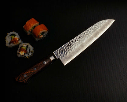 Couteau Santoku 180mm KASUMI 180 Damas VG10-MB