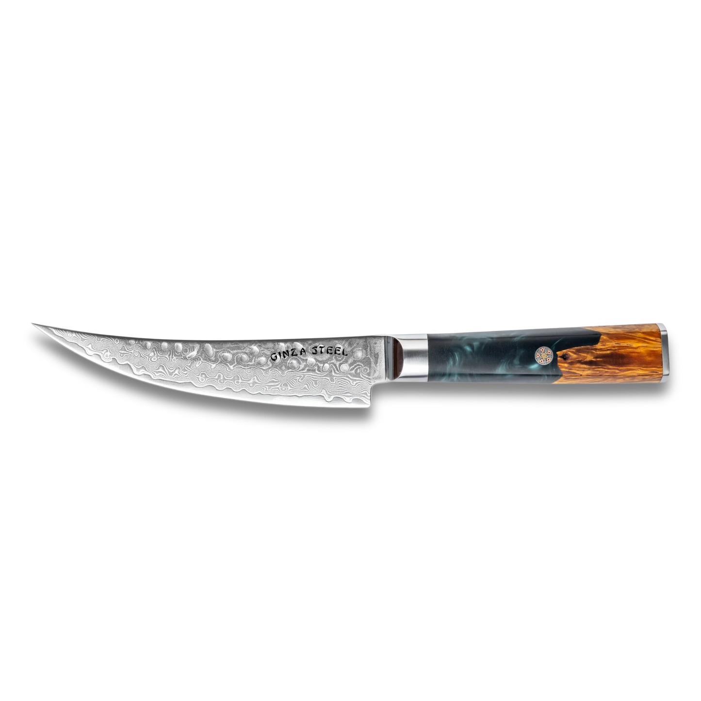 Couteau à désosser Kaze Katana 6" | Acier Damas par Ginza Steel
