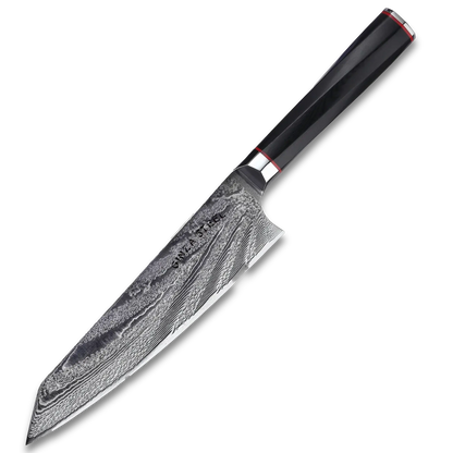 Couteau de chef Ginza Steel KATANA 20 cm – Acier Damas VG10, 67 couches, manche en G10