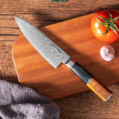 Kaze Katana | Couteau de chef 6 pouces, acier damas VG10, 67 couches