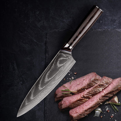 LUCIA 20 | Couteau de Chef Cœur en Acier / Manche en bois de Pakka